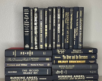 Modern Decorative Books by Color - Black Bundles with Rose, Gold, and Silver Titles
