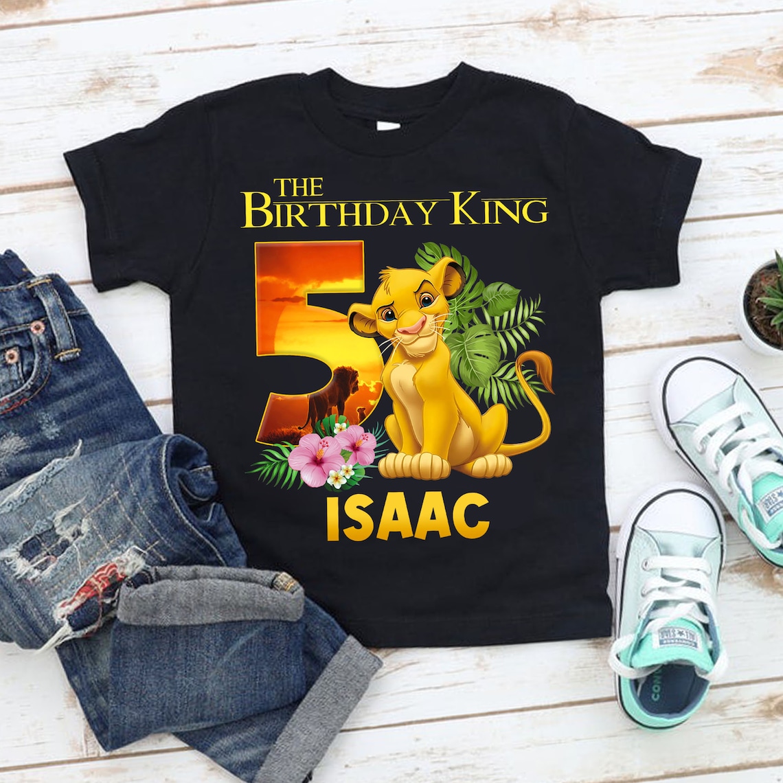 Personalized Lion King Birthday Shirt Boy's Lion King Etsy