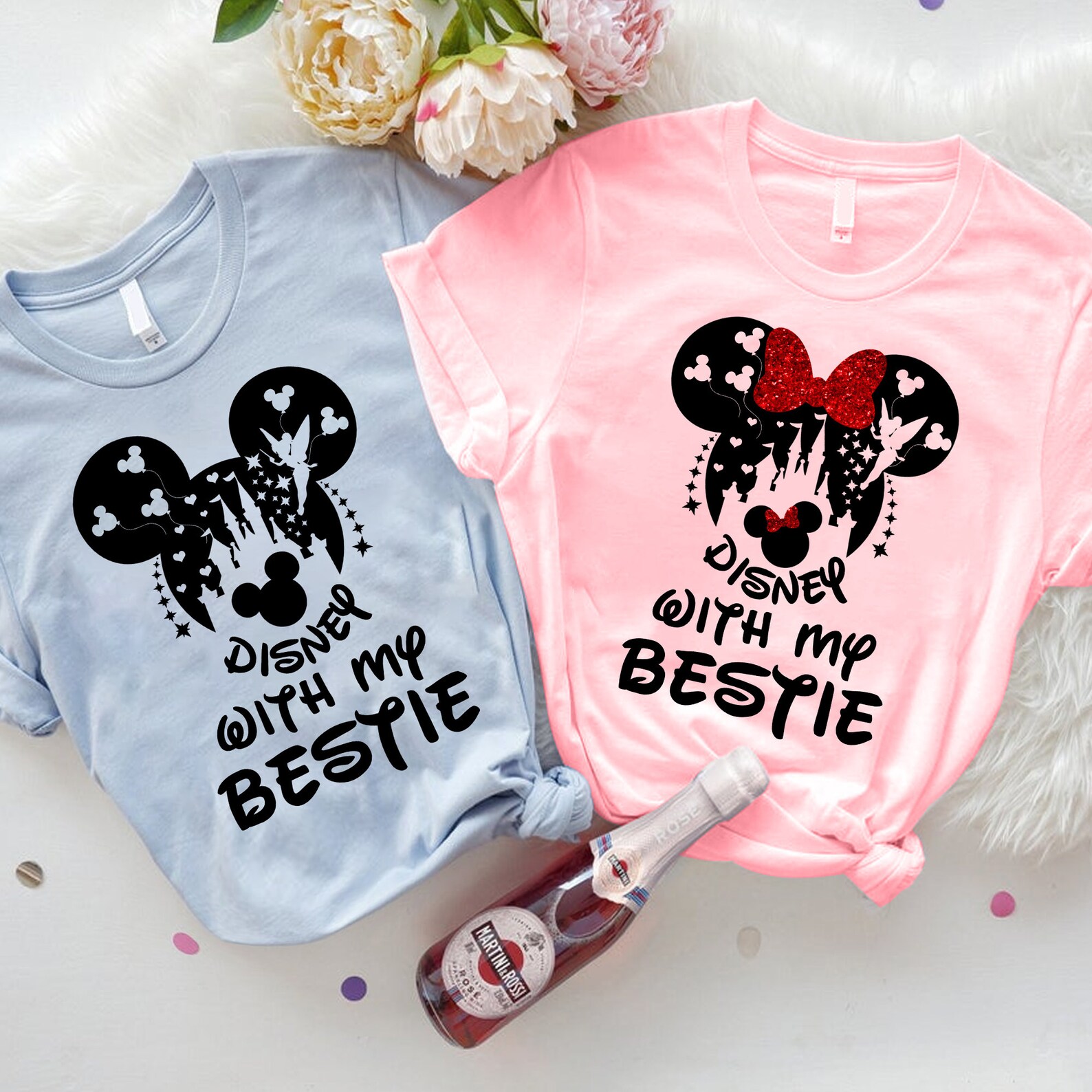 Disney with my bestie shirt Disney trip shirt Disney world Etsy