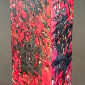 Stabilized Karelian Birch Wood Block: Knife Handle DIY Woodworking