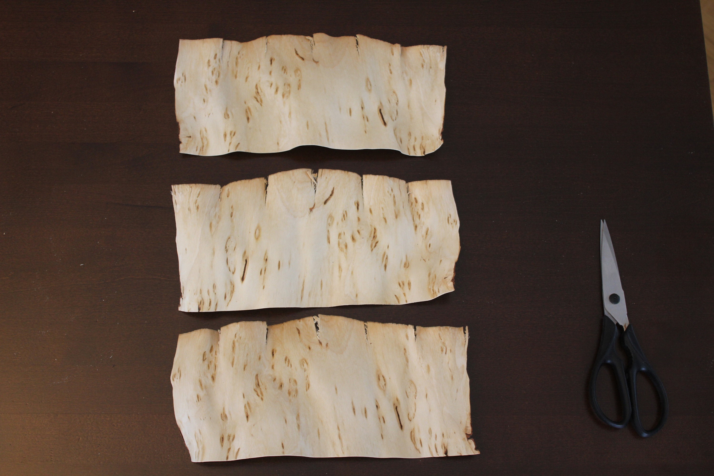 Exotisch gemusterte Karelische Birke Furnierblätter | Etsy