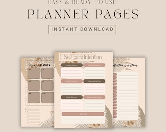 12 Step Recovery Digital Printable Planner PDF A4 AA NA addiction sobriety journal