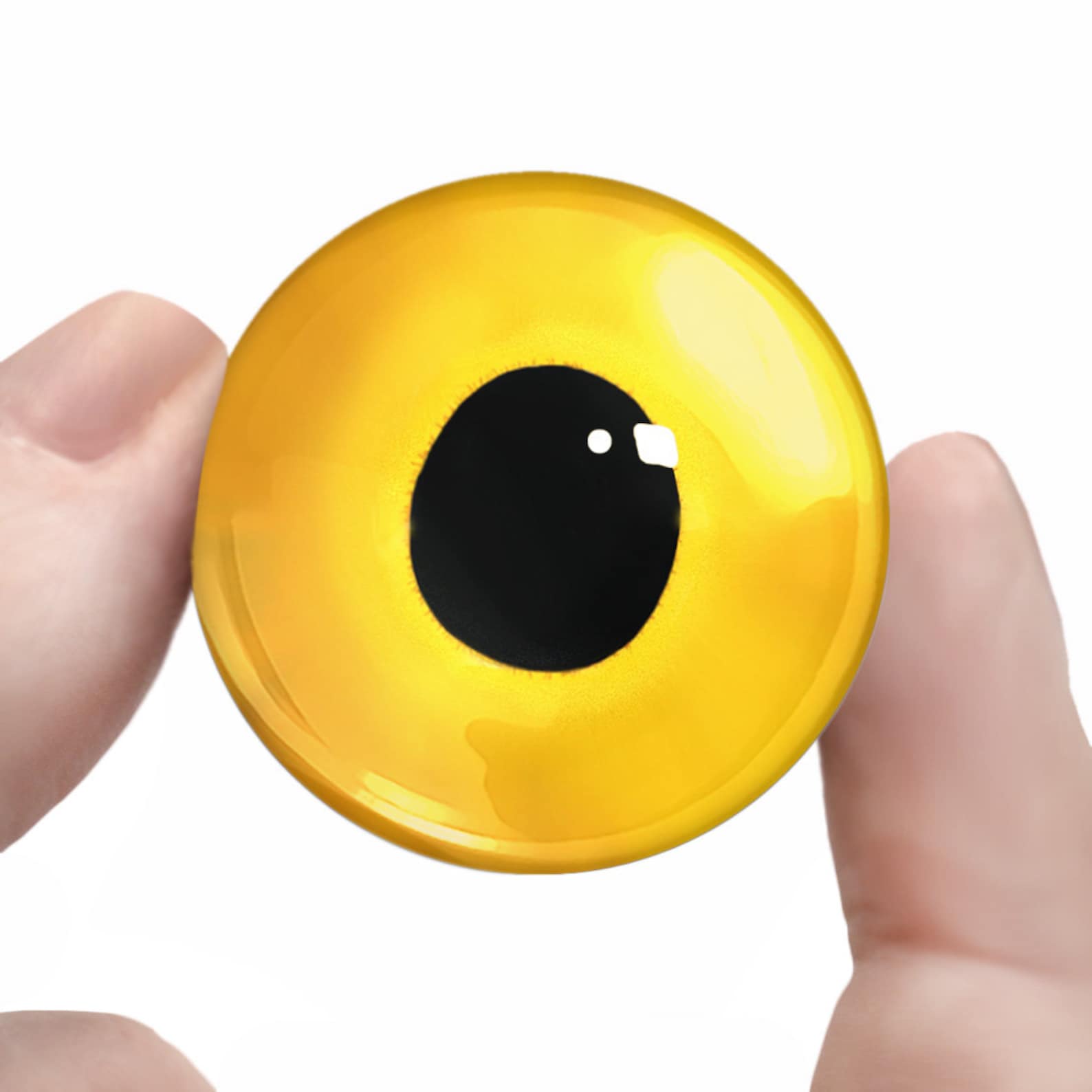 Yellow Owl Hawk Glass Eyes Realistic Taxidermy Eyeballs Craft Etsy