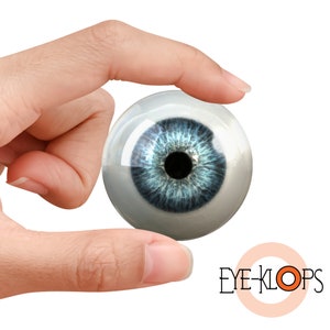 Makro Blaues Menschliches Auge - PIXEL FREE - Realistischer Glas Menschlicher Augapfel 1 Stück 50 mm - 228