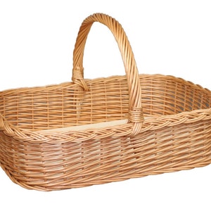 Wicker basket for vegetables or fruit - Barbecue tray
