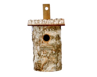 Nesting box, Birdhouse, Wooden nesting box, Birch nesting box (32mm)