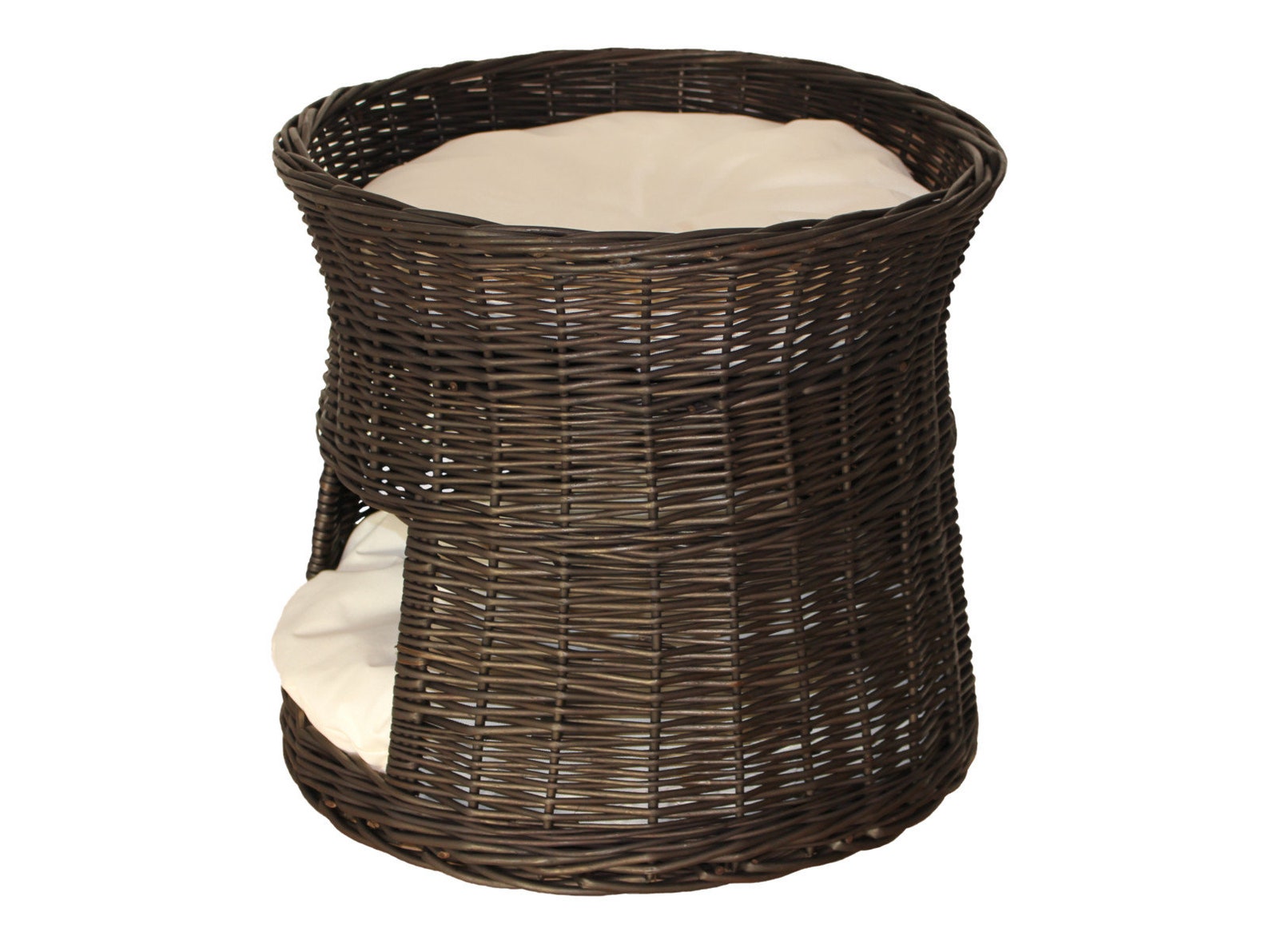 Wicker Bed for Cat or Dog Twotier Bed With Berth and Cave Etsy