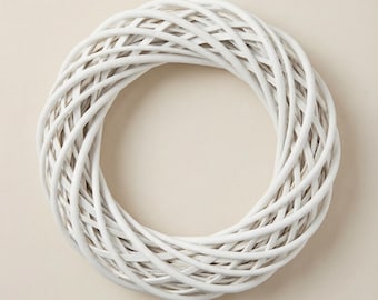 White Willow Wreath Base – Handmade Wicker Ring for DIY Crafts, Weddings & Home Decor
