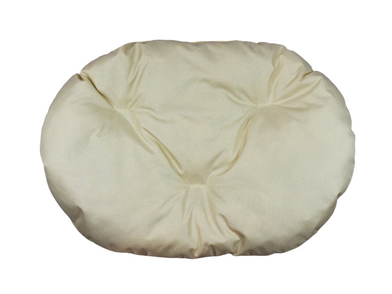 Pillow for Dog or Cat Oval, Different Sizes, Ecru Color Mattress for