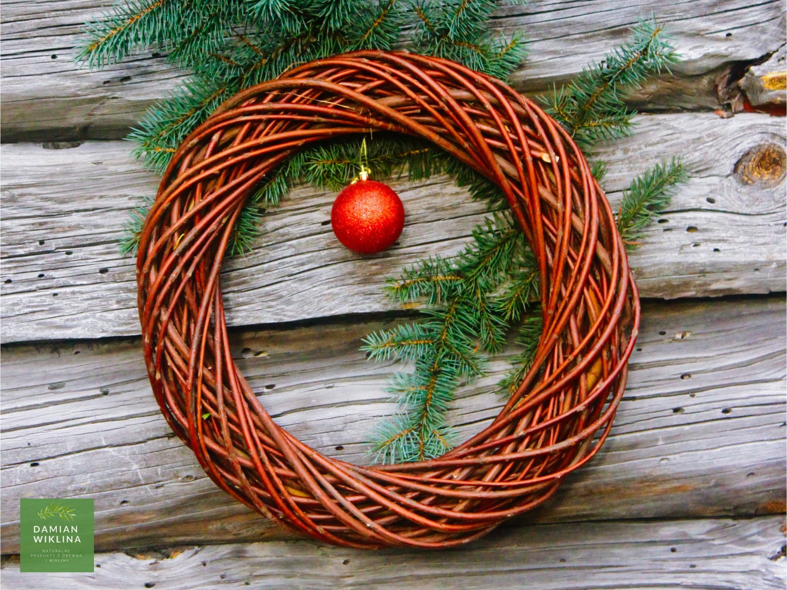 Ghirlanda In Vimini Bianca Per Matrimonio O Natale - Decorazione Naturale Diametro 15cm