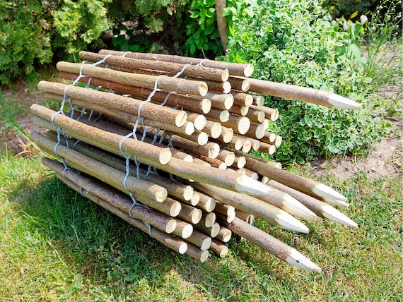 Rustikale Gartenzune aus Haselnussholz: Natrliche, handgemachte  Randbemalung aus Haselnussholz - 5 m Rolle - Etsy sterreich