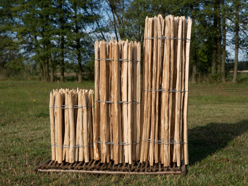 Wooden fence - decorative Hazelnut wood garden fence in different variants H80cm, H90cm, H100cm