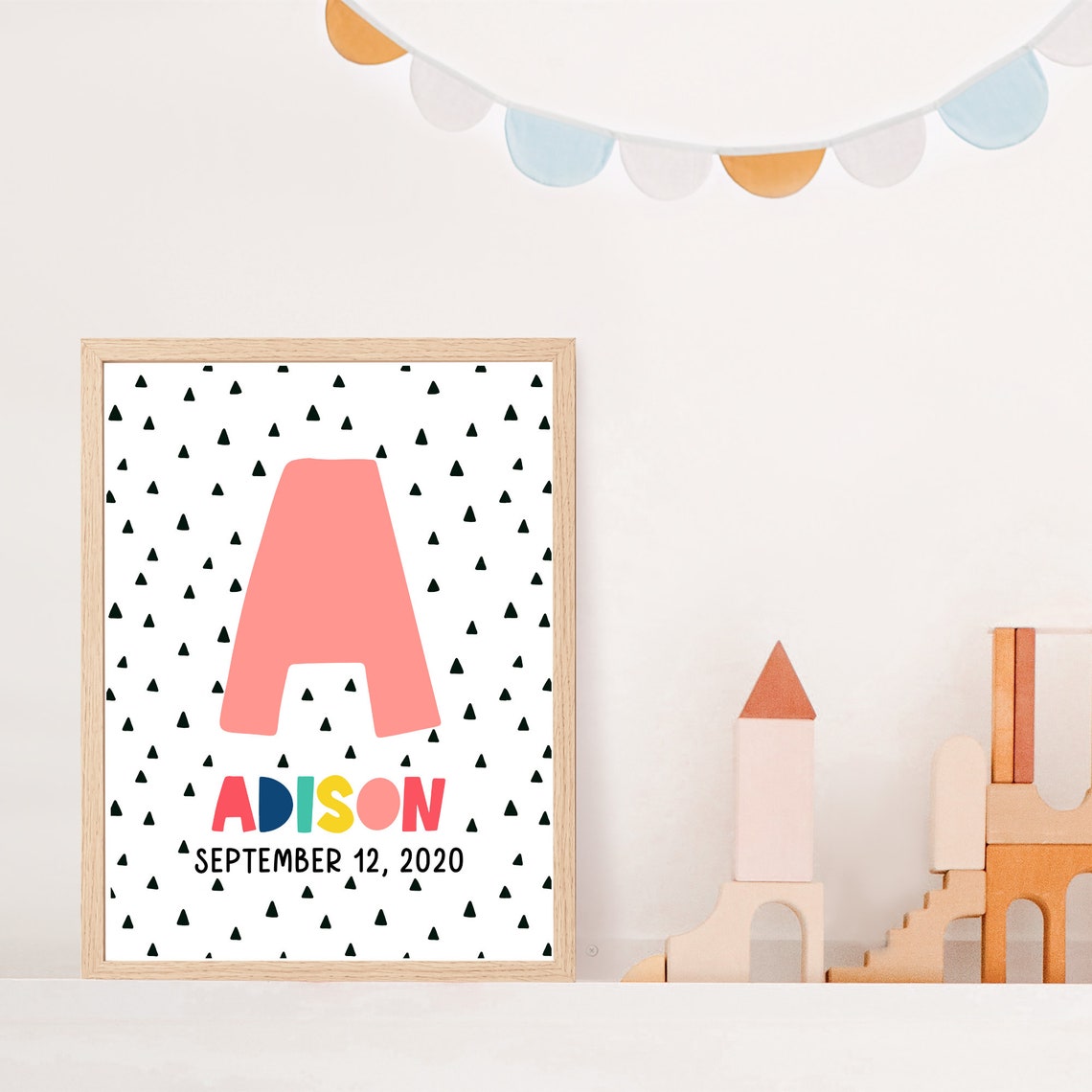 Custom name poster girl room decor personalised name and Etsy