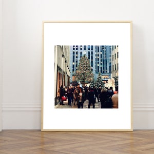 Rockefeller Center | Christmas in New York | Printable Wall Art | Black and White Photography Prints | Wall Art Prints | Downloadable Prints