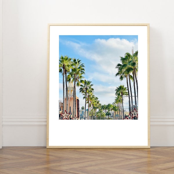 Palm Tree Print | Florida Print | Printable Wall Art | Hollywood Street Photography | Wall Art Prints | Downloadable Prints