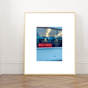 Record Shop | Printable Wall Art | Double Decker | Photography Prints | Wall Art Prints | Downloadable Prints | Allentown