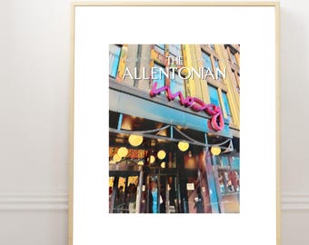 Impresión de Allentown, PA: Arte pop del Hotel Moxy (Descarga digital)