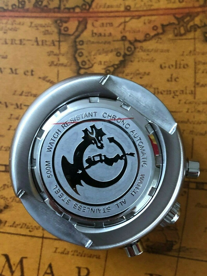 Chronograph Diver 500M Watch Case ETA Valjoux 7750 Sapphire Etsy