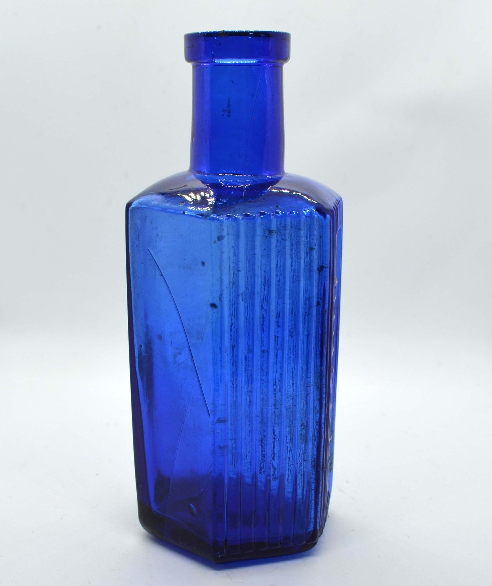 Cobalt Blue Hexagonal Vintage Poison Bottle c.1920's Etsy