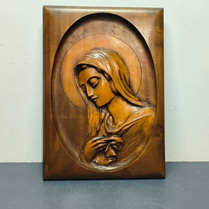 Wood carving Jesus Christ, vintage wood frame christ, pious sculpture, relic, Wood frame, Year 1940, God