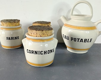 Vintage glasierter Steinguttopf Art Küchendekoration Pickle Pot, Küchendekoration, Art Deco, Vintage Küche, Terrakottatopf,