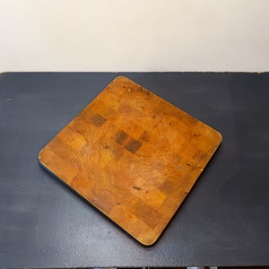 Tabla de cortar de madera vintage grande, tabla de carne, tabla de cortar rústica, tabla de bloques de madera,