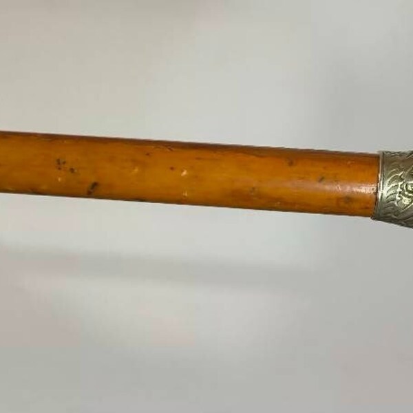 Set Di 2 Bastoni Da Passeggio In Legno Di Rosa Indiano: Uno Con Bussola E Uno Telescopico In Ottone Anticato - Prodotto In India - 2