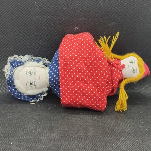 Antique Reversible Rag Doll, 2 in 1 Doll, Little Red Riding Hood Doll ...