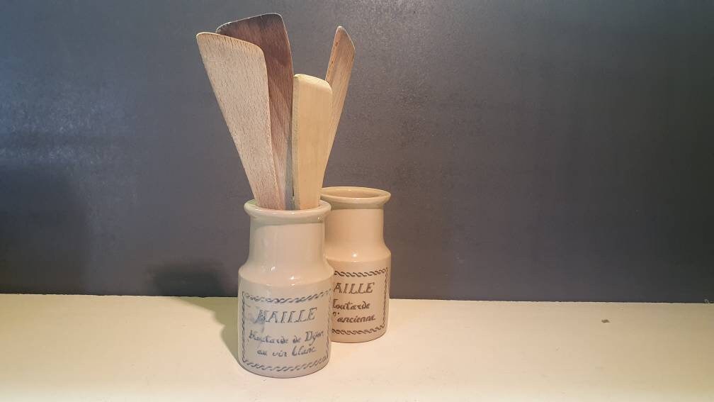 Pot Moutarde Maille Dijon, Vin Blanc, Vintage Mustard Pot, Shabby Chic, Art Populaire