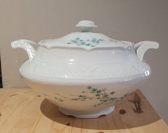 Vintage porcelain soup tureen Berry creation, French tureen