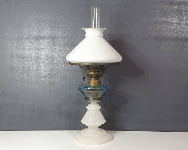 Lampe à Huile Lampe Pétrole en Laiton Antique, Cheminée Traditionnelle, Art Décoration, Shabby Chic 