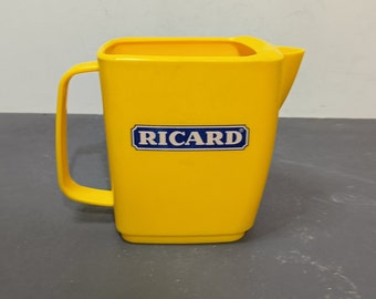 Carafe pichet Ricard, plastique, Apéritif, anisette, Made in France, Bar décoration