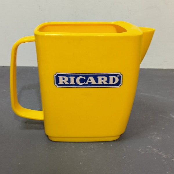 Carafe pichet Ricard, plastique, Apéritif, anisette, Made in France, Bar décoration