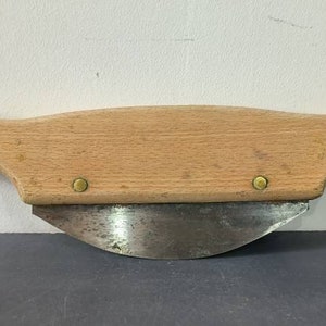 Old Chopping Knife, Vintage Knife, Hatchet, Vegetable Cutter, Made in France, half moon