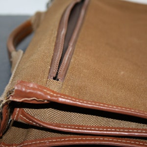 Old Lancel bag satchel, luxury brand, Lancel, brown briefcase, made in France, image 6