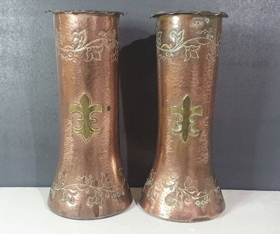 vases En Cuivre Fleurs