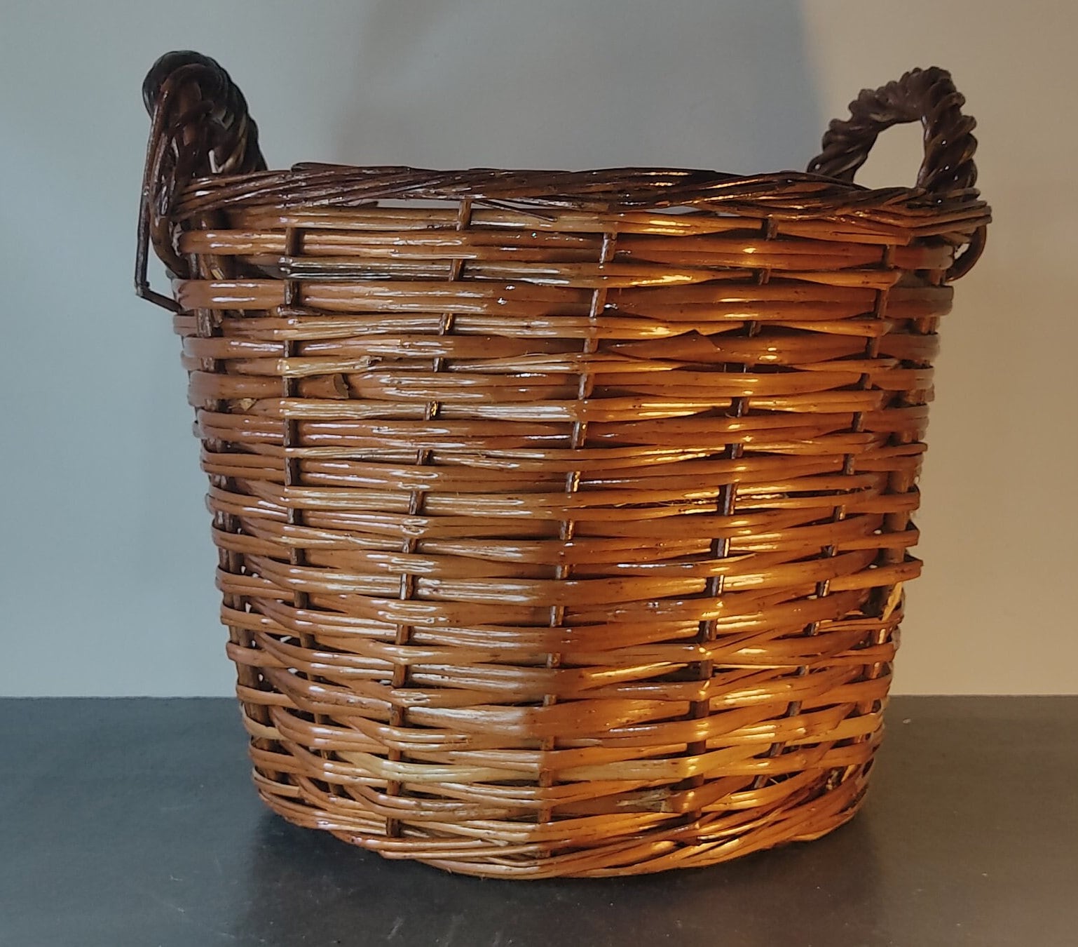 Lot Vannerie – 6 Paniers En Osier Et Rotin, Dimensions Variées