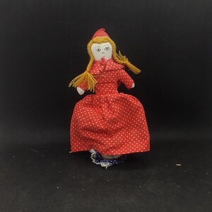Antique Reversible Rag Doll, 2 in 1 Doll, Little Red Riding Hood Doll ...