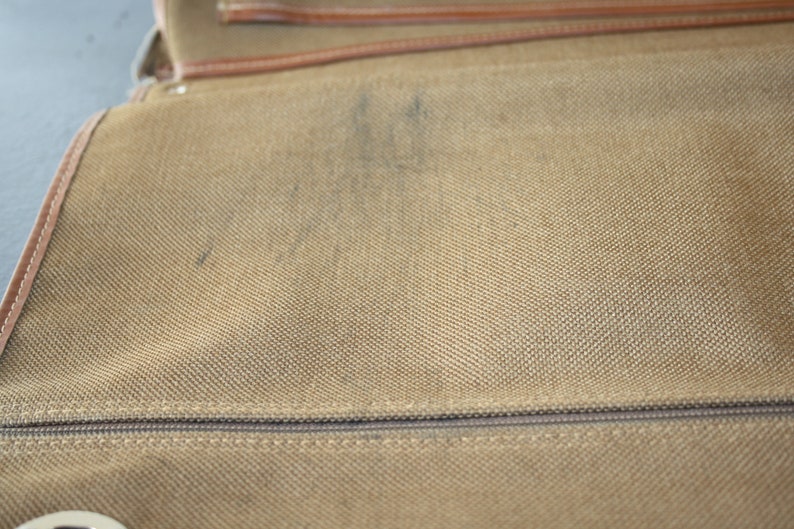 Ancienne sacoche Lancel cartable , marque de luxe, Lancel, porte-document marron, made in France, image 9