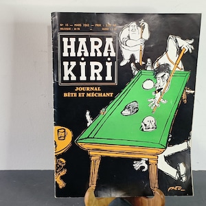 HARA-KIRI Numéro 15 Mars 1962,  professeur Choron, livre collection rare, Charlie Hebdo