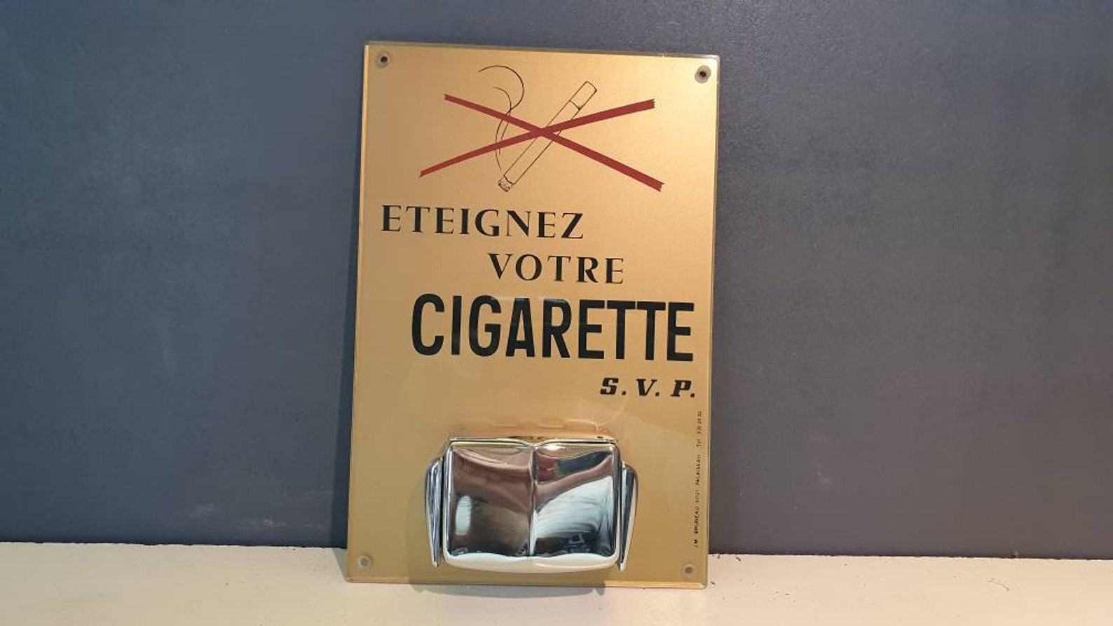 Old vintage wall exterior ashtray shabby chic folk art Etsy