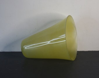 Old Lampshade, replacement tulip lampshade, globe, chandeliers, vintage pendant light, replacement lampshade, yellow tulip, lamp shade