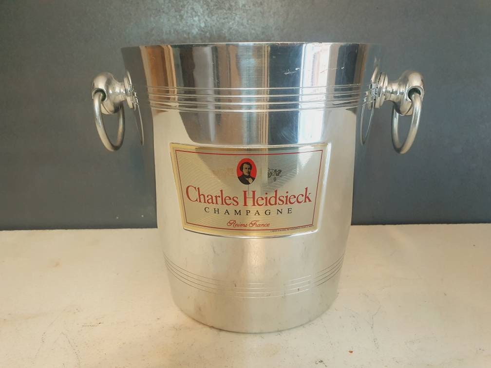 Seau Champagne Charles Heidsieck, Champagne Bucket, Ice Cooler, Sektkübel, Reims France