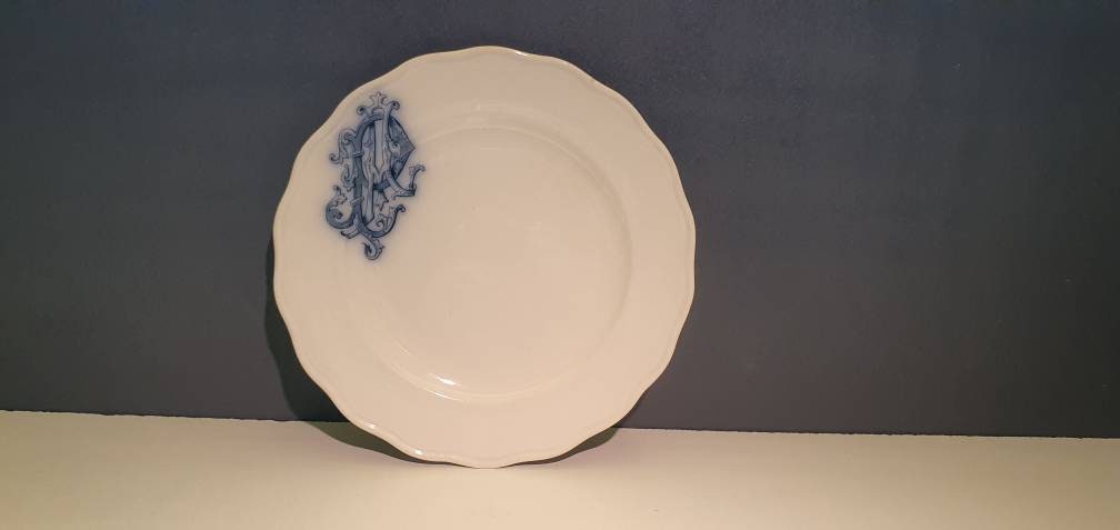 Assiette Faience Anglaise, Xix Siècle