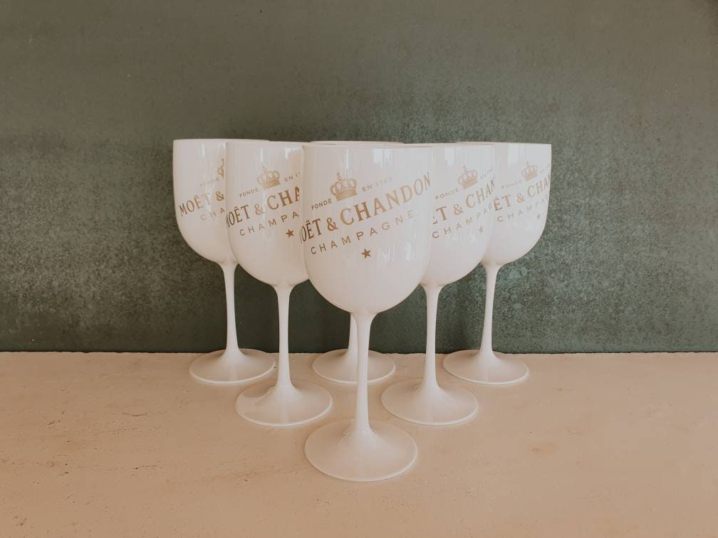 Verres à Champagne X6 Moët et Chandon Xl, Flûtes Chandon, Acrylique