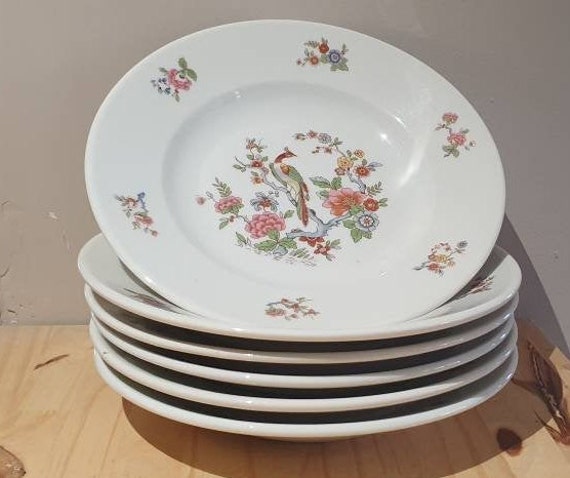Assiette Décoration Florale, French Plates Porcelaine. Service Vaisselle, Art de La Table, Shabby Ch