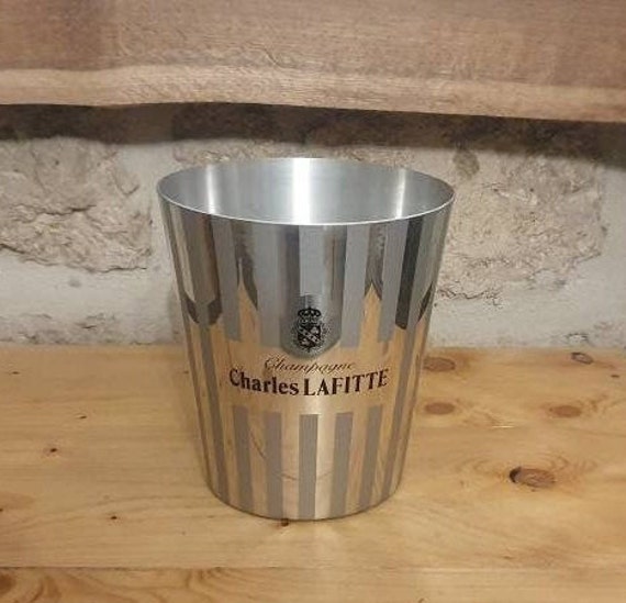 Seau Champagne Charles Lafittes Inox Brossé. Champagne Bucket, Ice Cooler, Cooler Basin, Vintage, Ré
