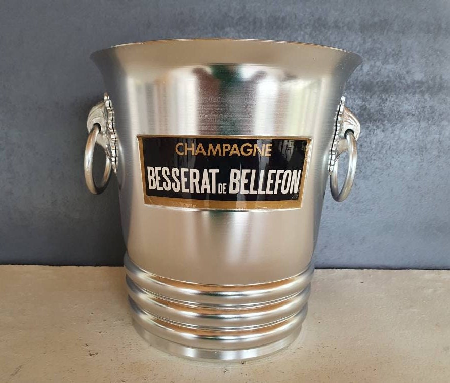 Seau Champagne Besserat de Bellefon, Champagne Bucket, Ice Cooler, Made in France