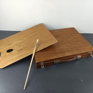 Antique Paint Box, Paint Set, Artist Palette, Painting, Art Supplies, Drawing, birthday gift