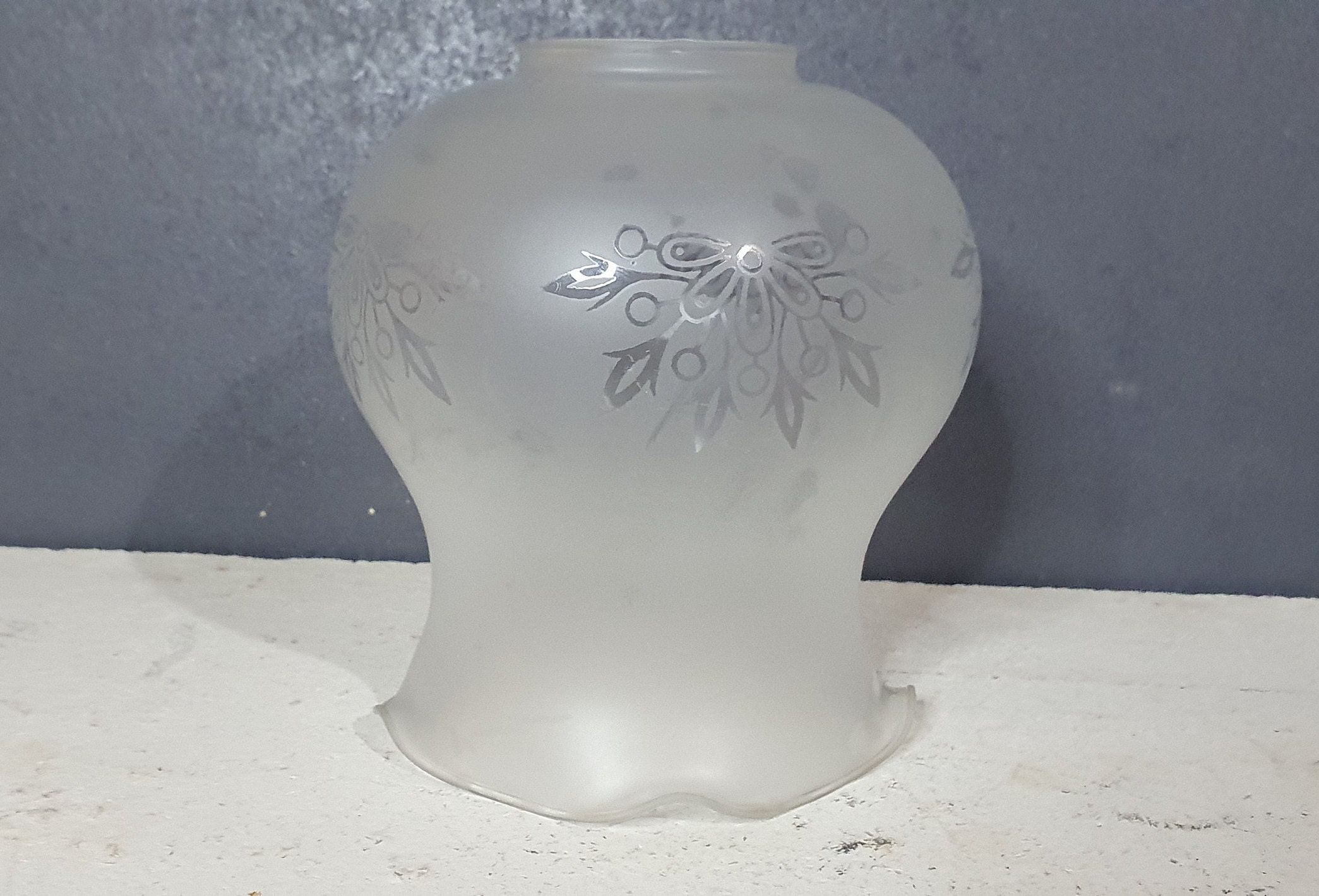 Abat-Jour en Verre, Forme de Tulipe, Verre Pour Luminaire, Suspensions Vintage